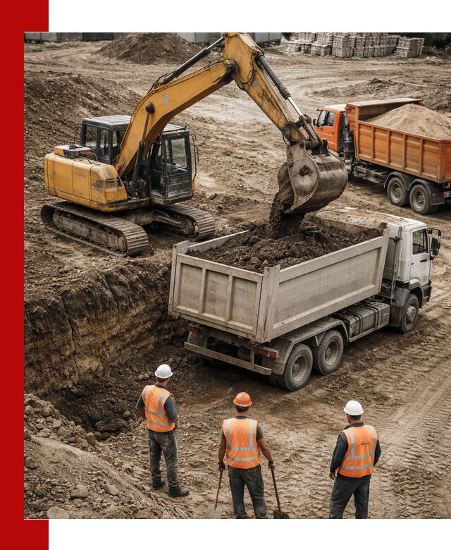 Разработка грунта для строительства и благоустройства в Дедовске