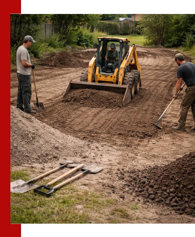 Планировка участка грунтом с вывозом и доставкой в Дедовске