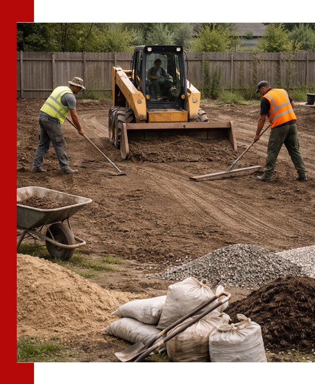 Выравнивание участка под строительство и благоустройство в Дедовске