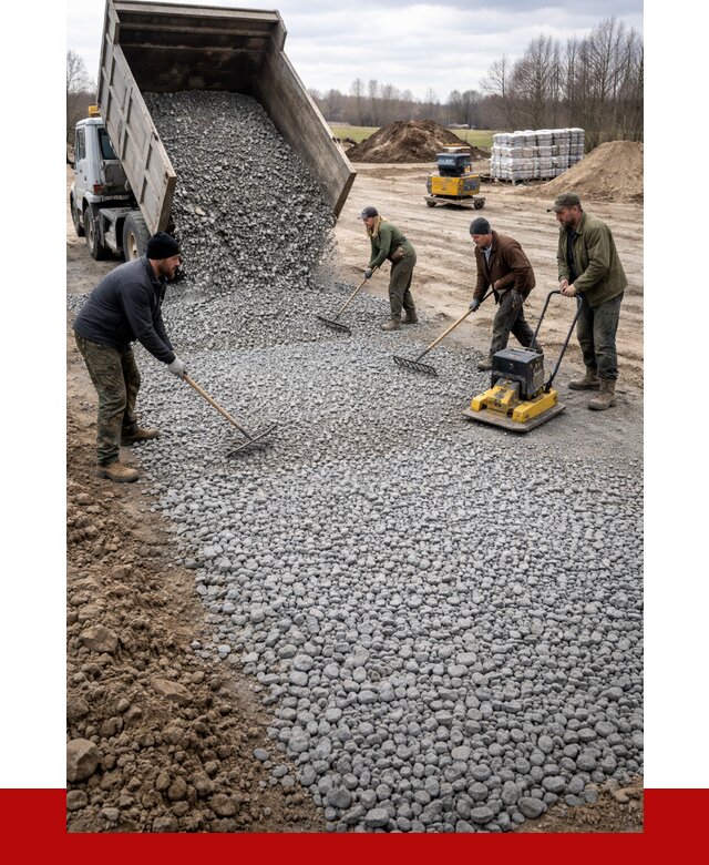 Устройство щебеночной подушки в Дедовске от 4948 р. ПРОНЕРУДДдв