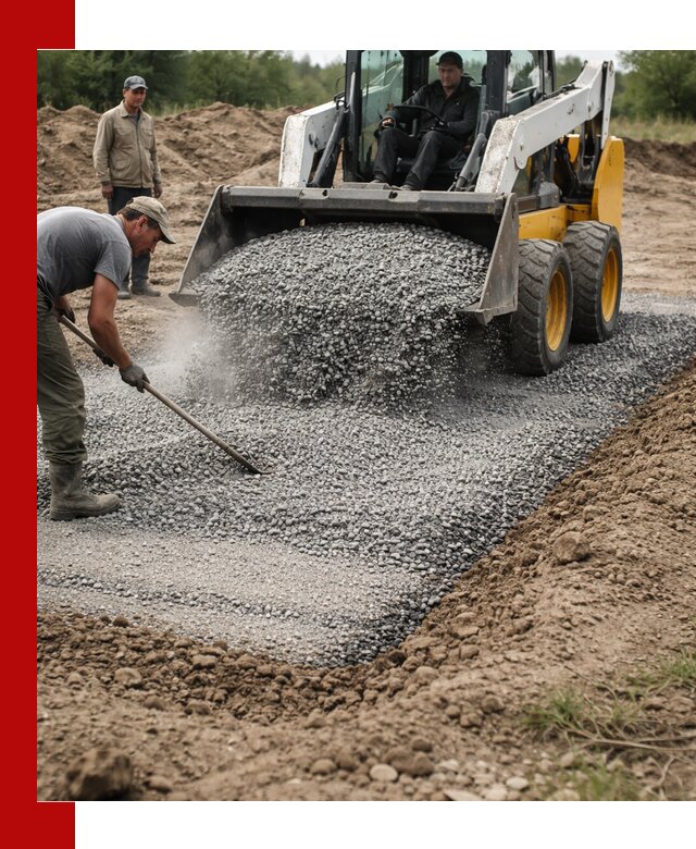 Устройство щебеночной подушки в Дедовске для дорог и фундаментов